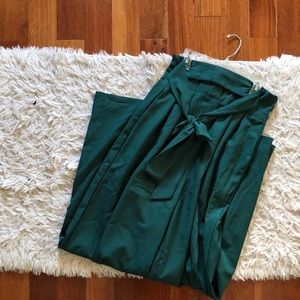 SHEIN: Emerald Pleated Wide Leg Pants